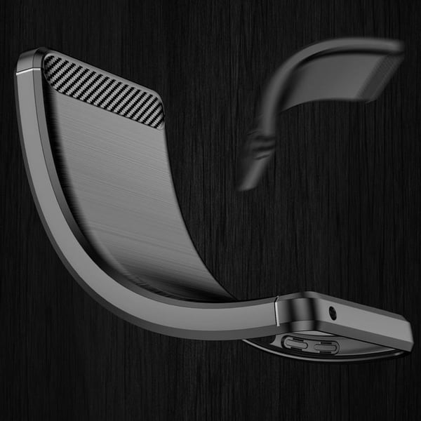 Galaxy S23 Plus Skal Carbon Silicone Flexible - Svart