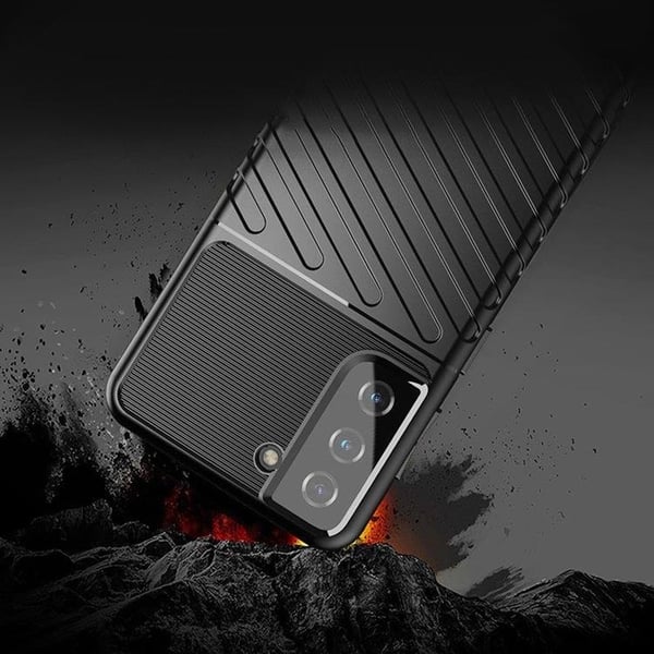 Galaxy S23 Skal Thunder Armor Silicone - Blå
