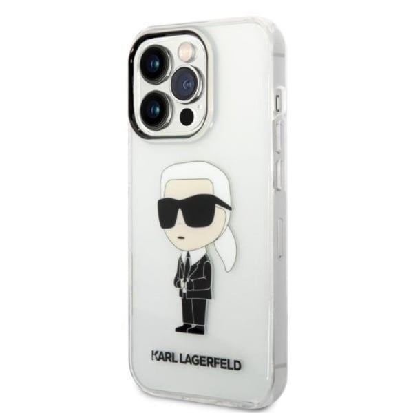 Karl Lagerfeld iPhone 14 Pro Skal IML NFT Ikonik - Transparent