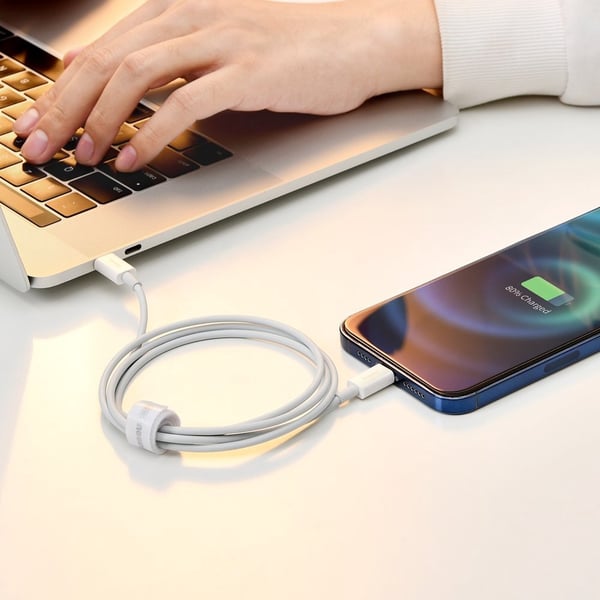 Baseus Superior USB-A til Lightning kabel 2m - Hvid