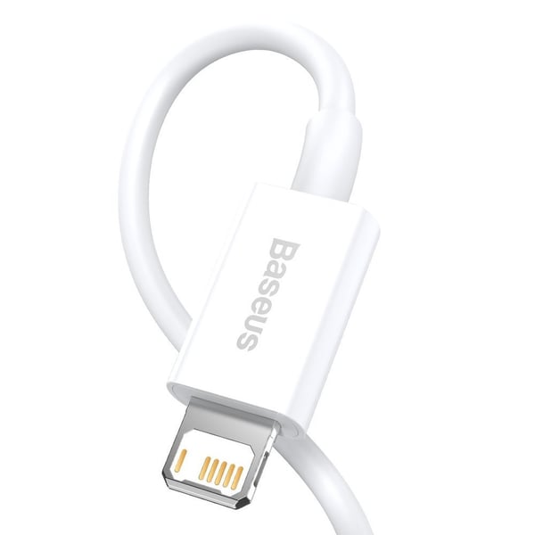 Baseus Superior USB-A til Lightning kabel 2m - Hvid