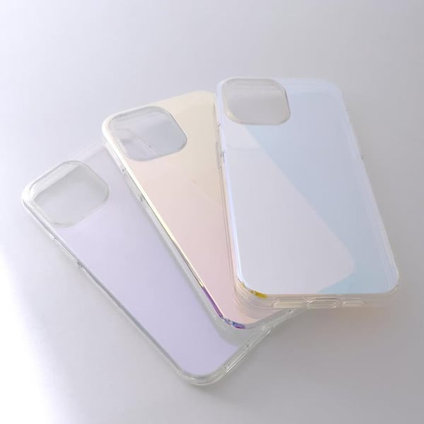 iPhone 12 Skal Aurora Neon Gel - Blå