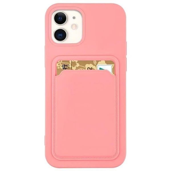Galaxy S22 Plus Skal Korthållare Silicone - Rosa