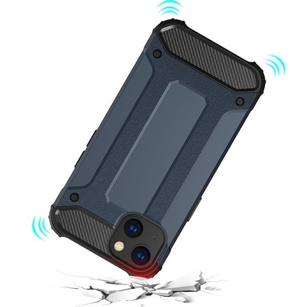 iPhone 14 Plus Skal Hybrid Armor - Blå