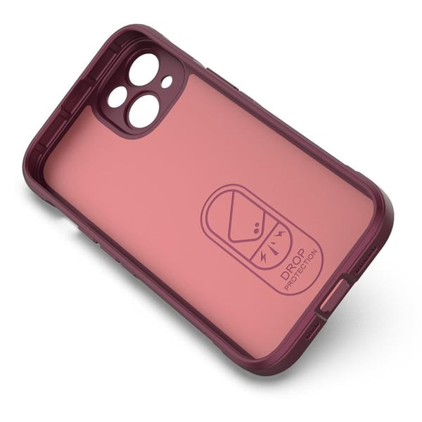iPhone 14 Plus Skal Magic Shield Flexible Armored - Burgundy