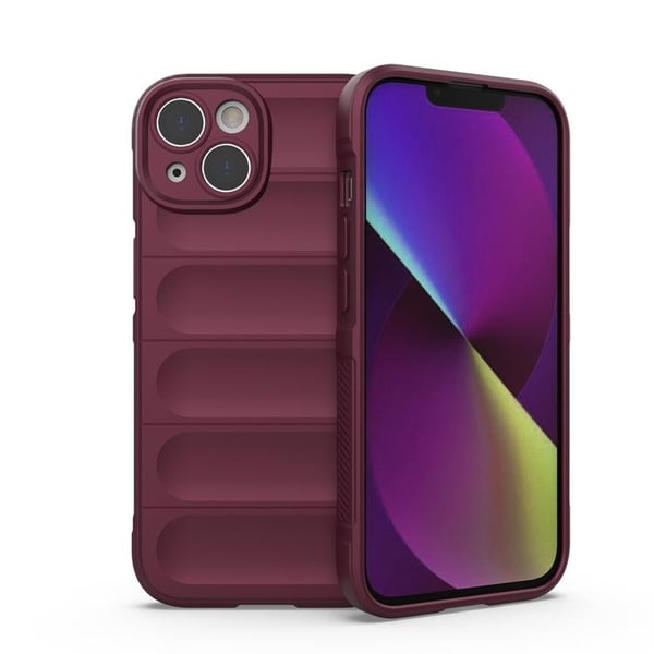 iPhone 14 Plus Skal Magic Shield Flexible Armored - Burgundy