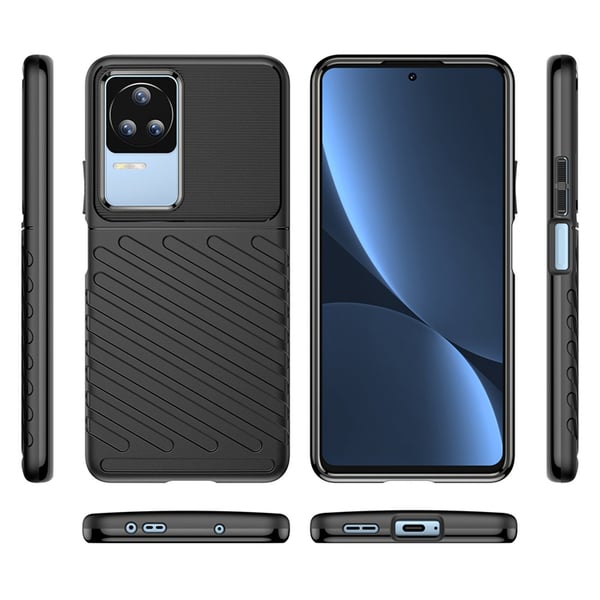 Xiaomi Poco F4 5G Skal Thunder Silicone Armor - Svart