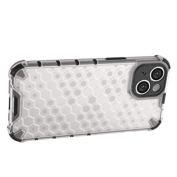iPhone 14 Skal Honeycomb Armored Hybrid - Transparent