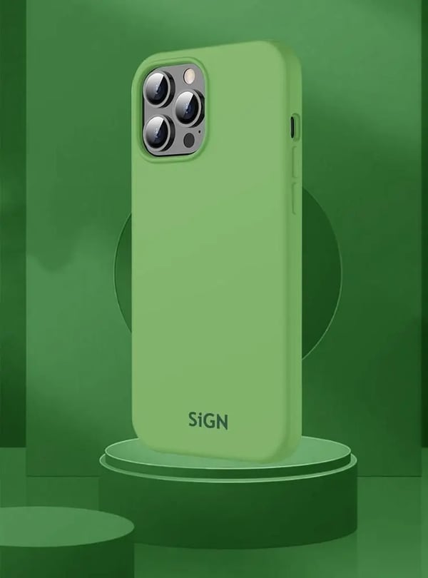 SiGN iPhone 14 Pro Max Skal Liquid Silicone - Jade grön