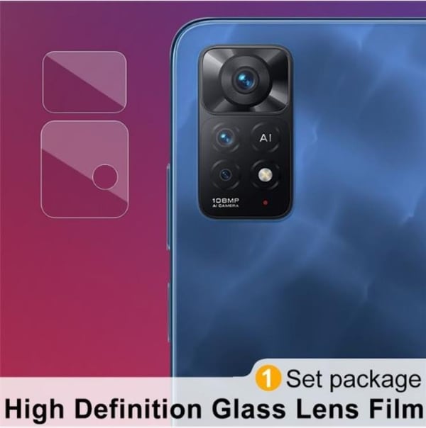 [2-PACK] Xiaomi Redmi Note 11 Pro 4G/5G Kameralinsskydd i Härdat glas