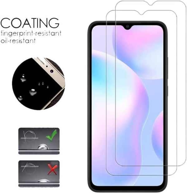 [2-PACK] Xiaomi Redmi 9A/9AT Härdat Glas Skärmskydd - Clear