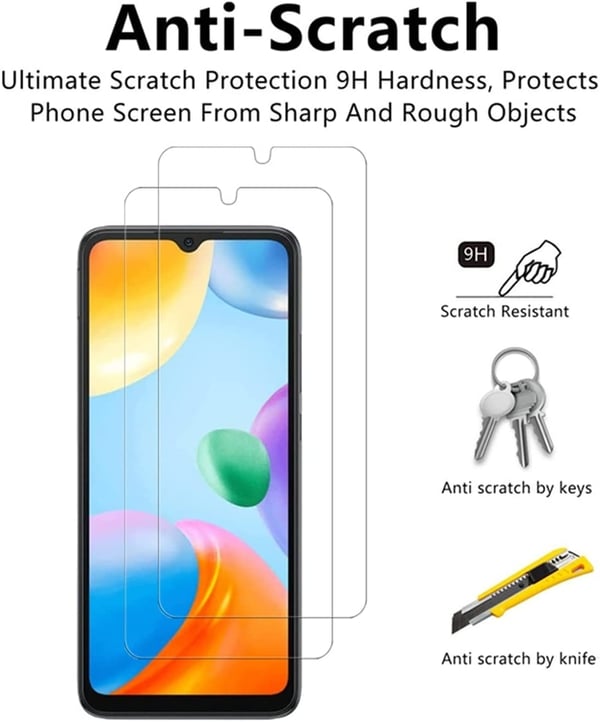 [1-PACK] Xiaomi Redmi 10C Härdat Glas Skärmskydd - Clear
