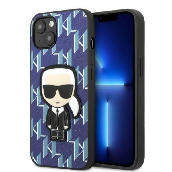 Karl Lagerfeld iPhone 13 Skal Monogram Ikonik Patch - Blå