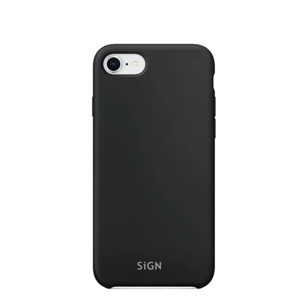 SiGN iPhone 7/8/SE (2020/2022) Skal Liquid Silicone - Svart