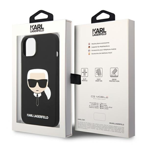 Karl Lagerfeld iPhone 14 Plus Skal Magsafe Silicone - Svart