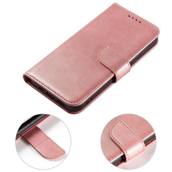 Galaxy S23 Ultra Plånboksfodral Magnet Kickstand - Rosa