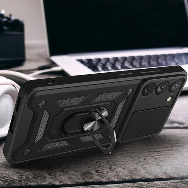 Galaxy S23 Plus Skal Hybrid Armor Camshield - Svart
