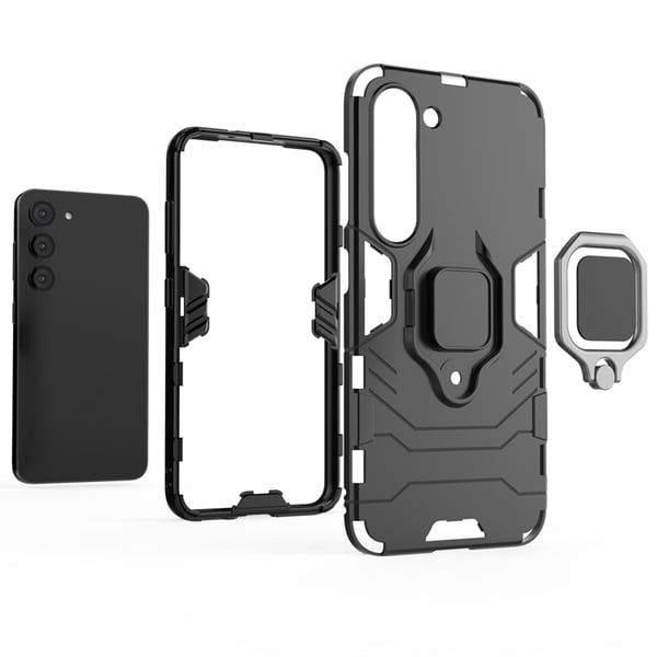 Galaxy S23 Skal Ringhållare Armor Magnetic - Svart