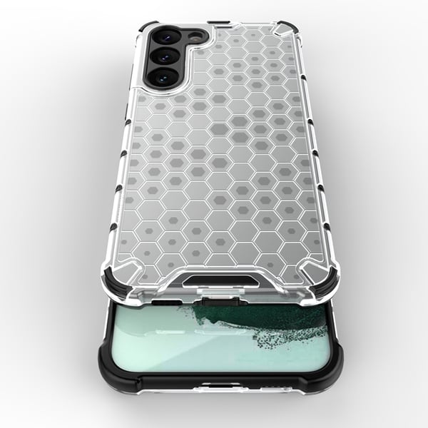 Galaxy S23 Plus Skal Honeycomb Armored Hybrid - Transparent