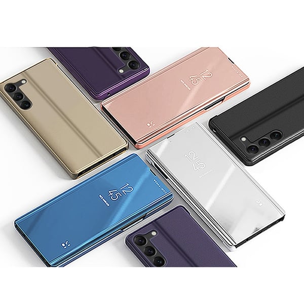 Galaxy S23 Plus Fodral Clear View Flip - Svart