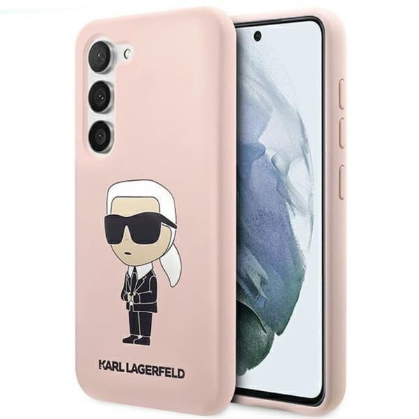 Karl Lagerfeld Mobilskal till Galaxy S23 Plus Silikon Ikonik - Rosa