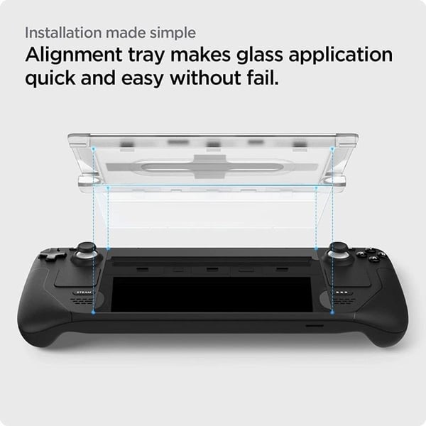Spigen Steam Deck Härdat Glas Skärmskydd EZ FIT - Clear