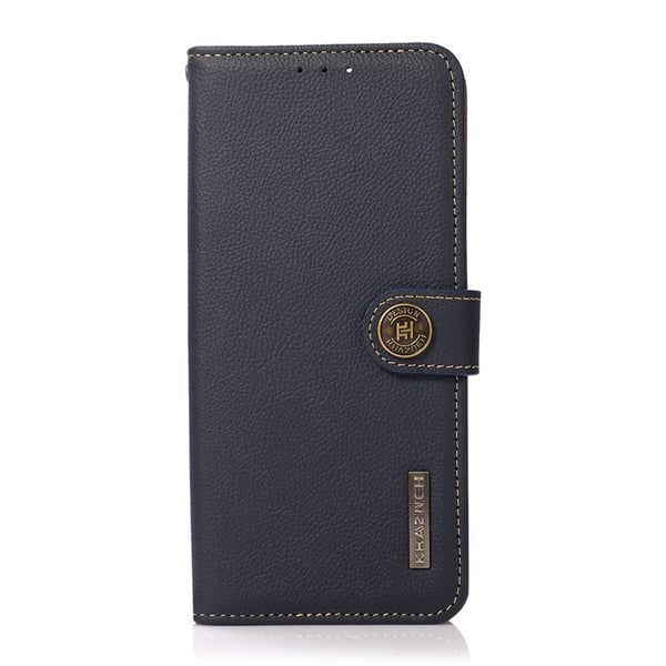 KHAZNEH Xiaomi Mi 11 Ultra Plånboksfodral Äkta Läder Kickstand - Blå