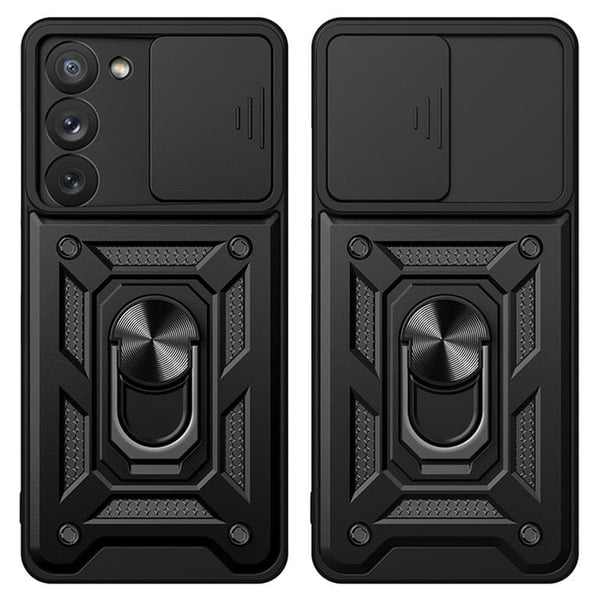 Galaxy A14 5G Skal med Ringhållare Hybrid Armor Camshield - Rosa