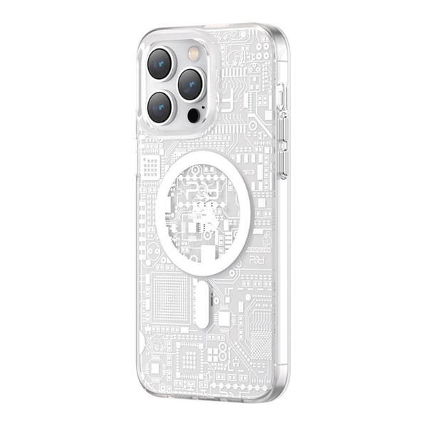 Kingxbar iPhone 14 Pro -kuori Magsafe PQY Geek - Hopea Kingxbar iPhone 14 Pro -kuori Magsafe PQY Geek - Hopea