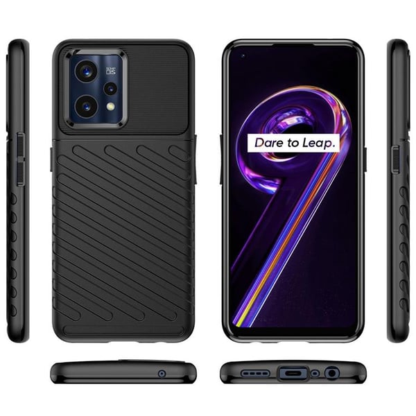 Realme 9 Pro Plus Skal Thunder Flexible Armored - Svart