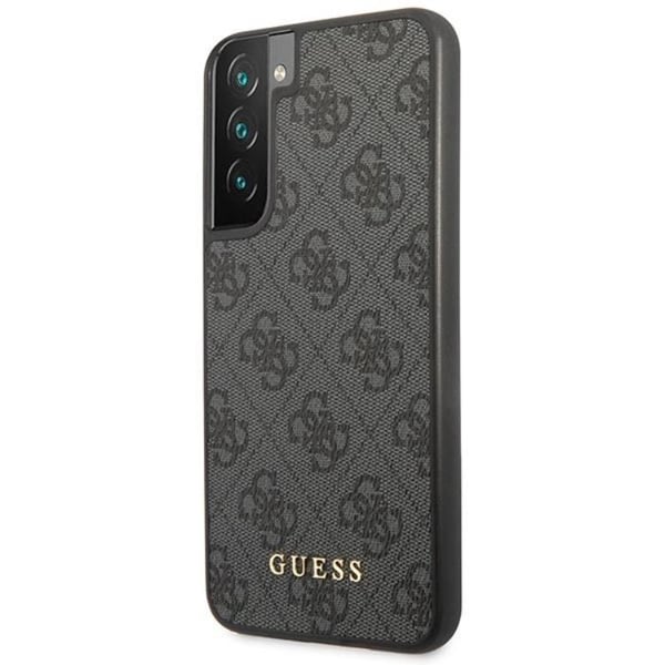 Guess Galaxy S23 Skal Metall Gold Logo - Grå