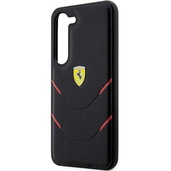 Ferrari Galaxy S23 Skal Hot Stamp Lines - Svart