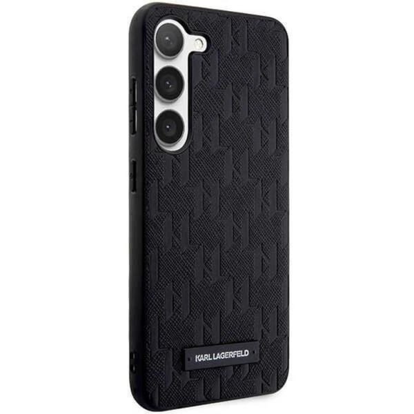 Karl Lagerfeld Galaxy S23 Skal Saffiano Mono Metal Logo - Svart