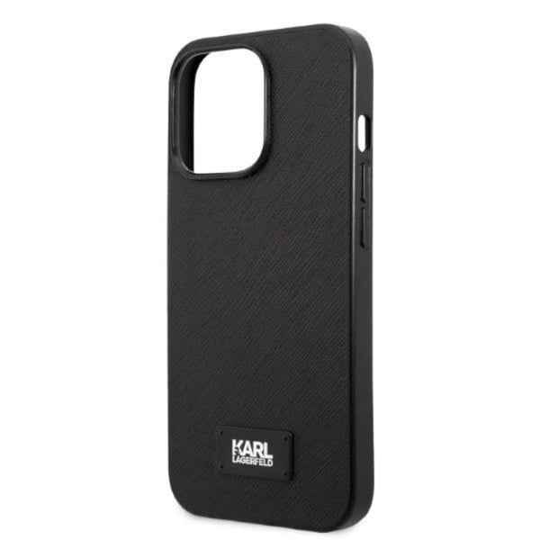 Karl Lagerfeld iPhone 13 Pro Max Skal Saffiano Plaque - Svart
