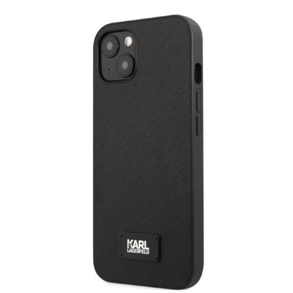 Karl Lagerfeld iPhone 13 mini Etui Saffiano Plaque - Sort