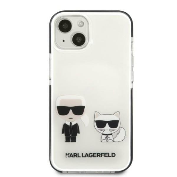 Karl Lagerfeld iPhone 13 mini Skal Karl & Choupette - Vit