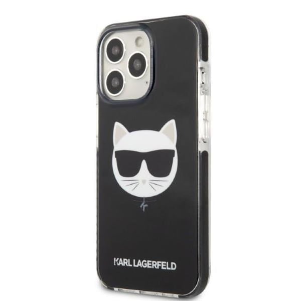 Karl Lagerfeld iPhone 13 Pro Max Skal Choupette Head - Svart