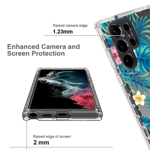 Galaxy S23 Ultra Cover Mønstertryk - Plantainblad