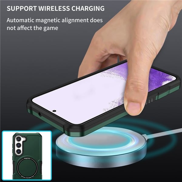 Galaxy S23 Plus Skal Magsafe Anti Drop - Grön