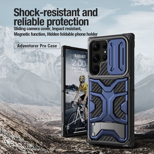 Nillkin Galaxy S23 Ultra Skal Adventurer Pro Hybrid - Blå