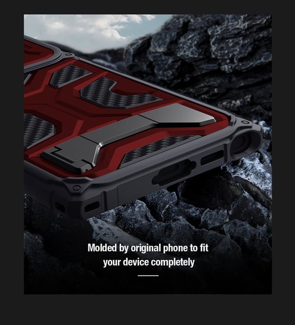 Nillkin Galaxy S23 Ultra Kuori Adventurer Pro Hybrid - Punainen