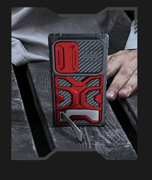 Nillkin Galaxy S23 Ultra Kuori Adventurer Pro Hybrid - Punainen
