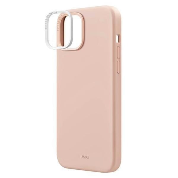 Uniq iPhone 14 Mobiskal Magsafe Lino Hue - Rosa