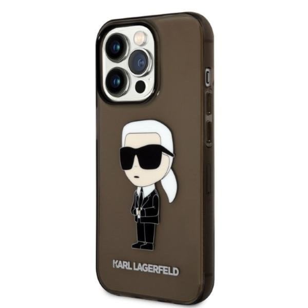 Karl Lagerfeld Mobilskal till iPhone 14 Pro Ikonik - Svart