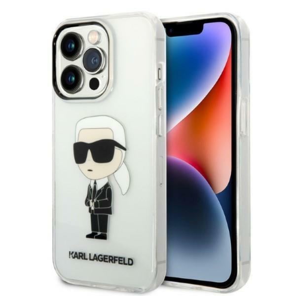 Karl Lagerfeld Mobilskal till iPhone 14 Pro Max Ikonik - Clear
