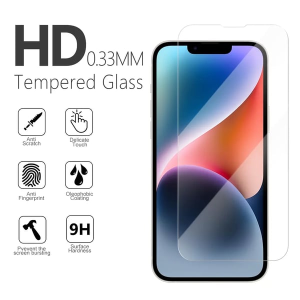 SiGN iPhone 14 Karkaistu lasinen näytönsuoja