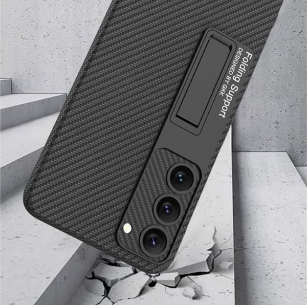 GKK Telefontaske til Galaxy S23 Kickstand PU Læder - Grøn