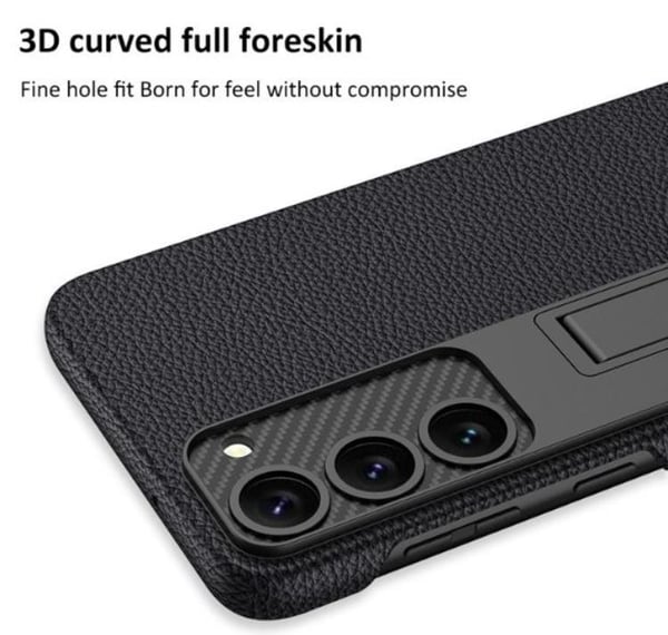 GKK Telefontaske til Galaxy S23 Plus Kickstand PU Læder - Sort