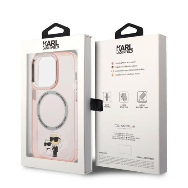 Karl Lagerfeld Mobilskal till iPhone 14 Pro Max Magsafe - Rosa