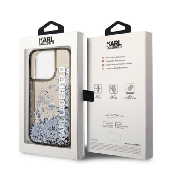Karl Lagerfeld Mobilskal till iPhone 14 Pro Max Magsafe Liquid Glitter